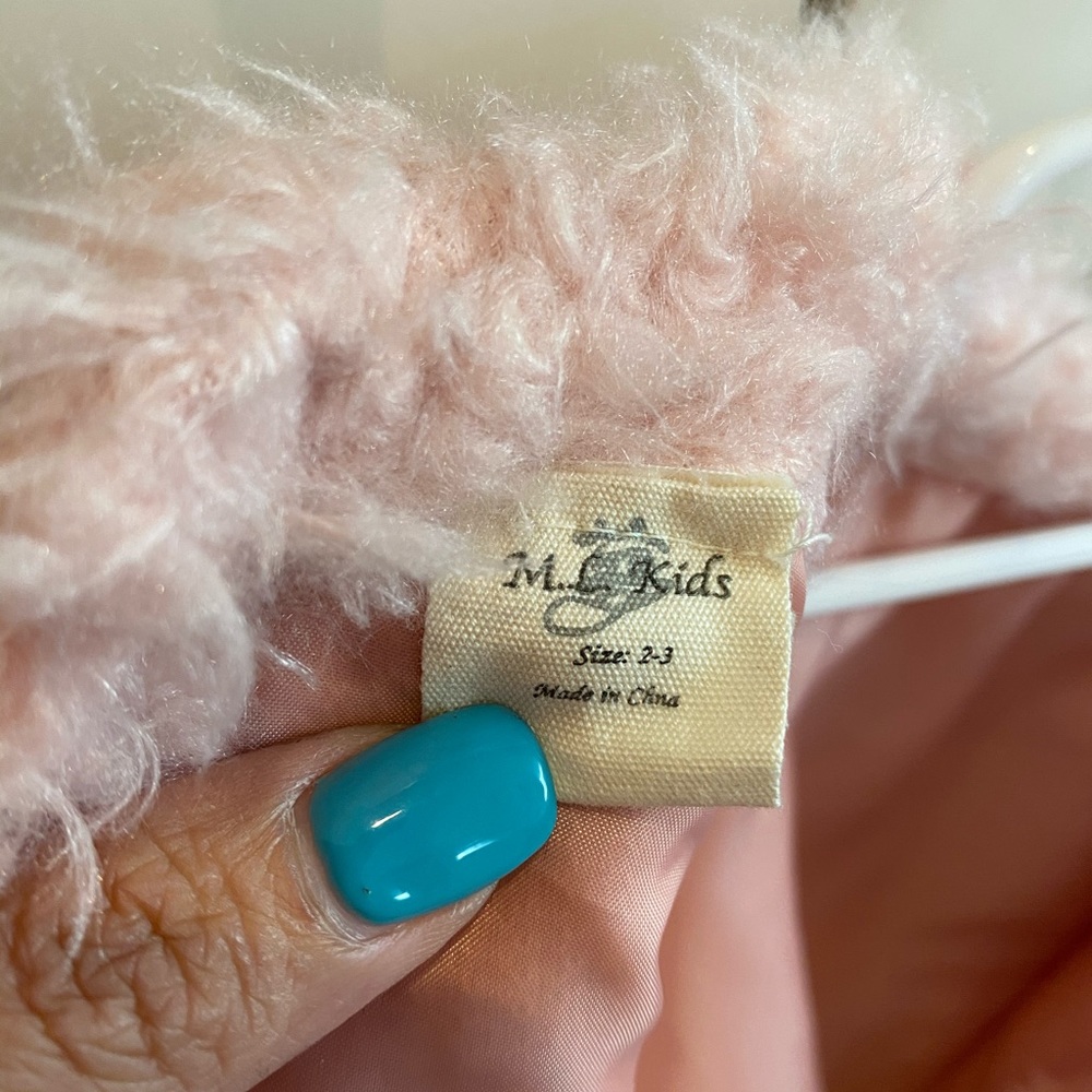 Girls Fluffy Jacket - Picture 2 of 3